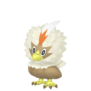 Rufflet shiny front-facing sprite from Pokémon Scarlet