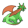 Salamence shiny back-facing sprite from Pokémon Black
