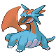 Salamence front-facing sprite from Pokémon Diamond