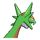 Salamence shiny back-facing sprite from Pokémon Diamond