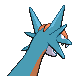 Salamence back-facing sprite from Pokémon HeartGold