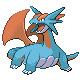 Salamence front-facing sprite from Pokémon HeartGold