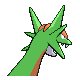 Salamence shiny back-facing sprite from Pokémon HeartGold