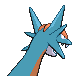 Salamence back-facing sprite from Pokémon Platinum