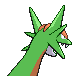 Salamence shiny back-facing sprite from Pokémon Platinum