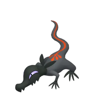 Salandit front-facing sprite from Pokémon Sword