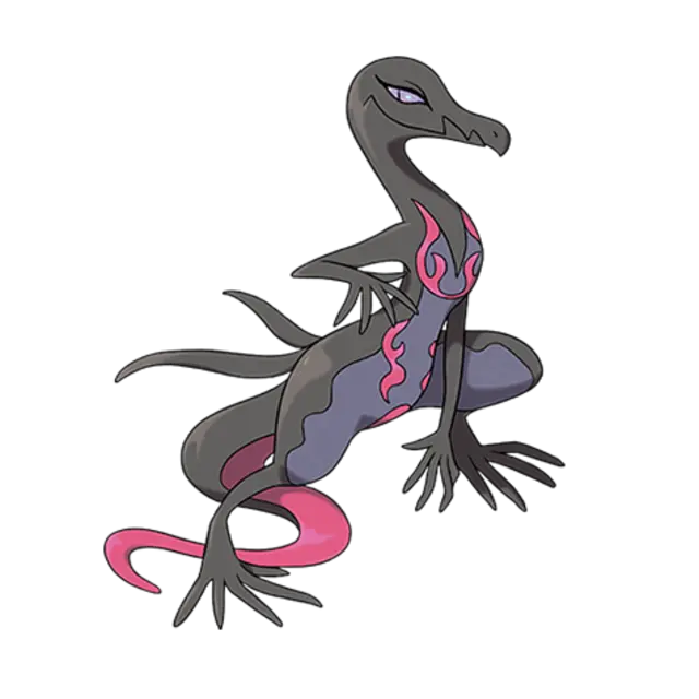 Salazzle, the Toxic Lizard Pokémon — Poison/Fire-type Pokémon official artwork