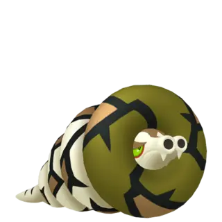 Sandaconda front-facing sprite from Pokémon Sword