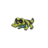 Sandile shiny front-facing sprite from Pokémon Black 2