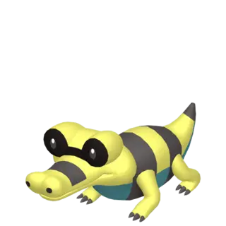 Sandile shiny front-facing sprite from Pokémon Shield