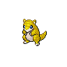Sandshrew front-facing sprite from Pokémon Black