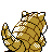 Sandshrew back-facing sprite from Pokémon Crystal