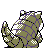 Sandshrew shiny back-facing sprite from Pokémon Crystal