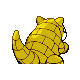 Sandshrew back-facing sprite from Pokémon Pearl