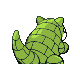 Sandshrew shiny back-facing sprite from Pokémon Pearl