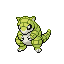 Sandshrew shiny front-facing sprite from Pokémon FireRed
