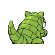 Sandshrew shiny back-facing sprite from Pokémon Platinum