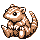 Sandshrew front-facing sprite from Pokémon Red
