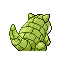 Sandshrew shiny back-facing sprite from Pokémon Sapphire