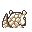 Sandshrew back-facing sprite from Pokémon Yellow