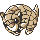 Sandshrew front-facing sprite from Pokémon Yellow