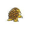 Sandslash back-facing sprite from Pokémon Black 2