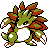 Sandslash shiny front-facing sprite from Pokémon Crystal
