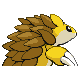 Sandslash back-facing sprite from Pokémon Diamond
