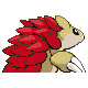 Sandslash shiny back-facing sprite from Pokémon Diamond