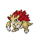 Sandslash shiny front-facing sprite from Pokémon Diamond