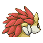 Sandslash shiny back-facing sprite from Pokémon FireRed