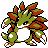 Sandslash shiny front-facing sprite from Pokémon Gold