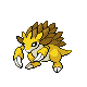 Sandslash front-facing sprite from Pokémon Platinum