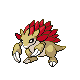 Sandslash shiny front-facing sprite from Pokémon Platinum