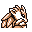 Sandslash back-facing sprite from Pokémon Blue