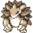 Sandslash front-facing sprite from Pokémon Yellow