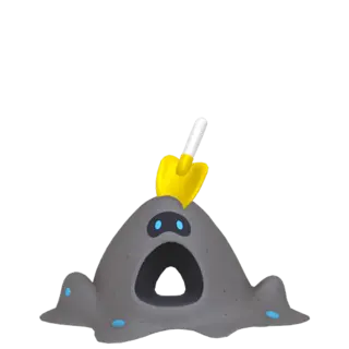Sandygast shiny front-facing sprite from Pokémon Ultra Sun