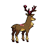 Sawsbuck back-facing sprite from Pokémon Black 2
