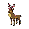 Sawsbuck front-facing sprite from Pokémon Black