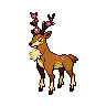 Sawsbuck shiny front-facing sprite from Pokémon Black