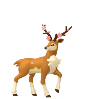 Sawsbuck shiny front-facing sprite from Pokémon Violet