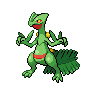 Sceptile front-facing sprite from Pokémon White