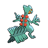 Sceptile shiny back-facing sprite from Pokémon White