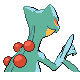 Sceptile shiny back-facing sprite from Pokémon Pearl