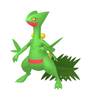 Sceptile front-facing sprite from Pokémon Omega Ruby