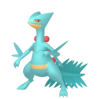 Sceptile shiny front-facing sprite from Pokémon Omega Ruby