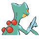 Sceptile shiny back-facing sprite from Pokémon Platinum