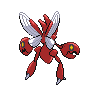 Scizor back-facing sprite from Pokémon Black 2