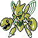 Scizor shiny front-facing sprite from Pokémon Crystal