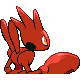 Scizor back-facing sprite from Pokémon Pearl